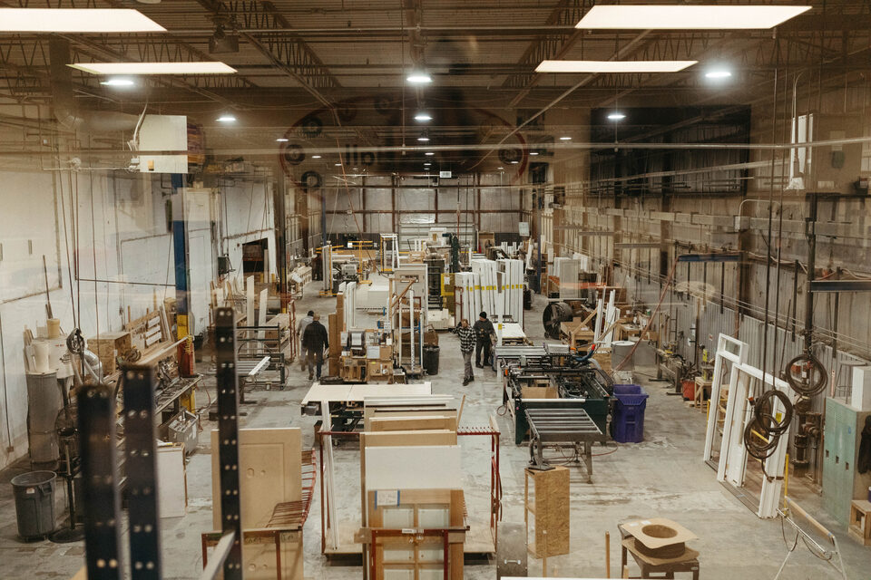 Interior doors and windows display